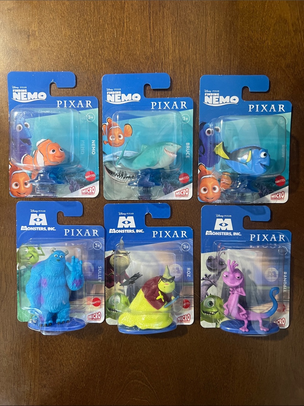6 Monsters Inc. Toy Figures
